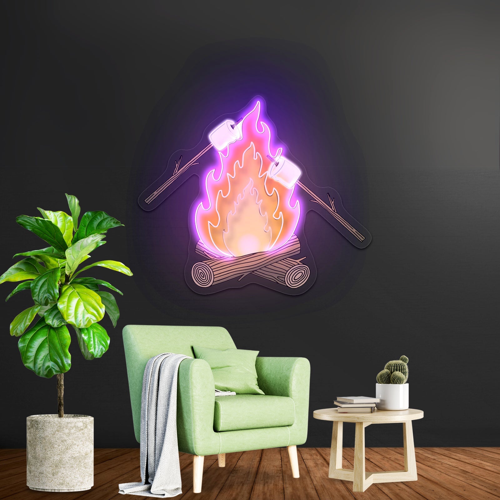Camping On Hills Led Neon Sign Light Custom Led Signs - Shineneon