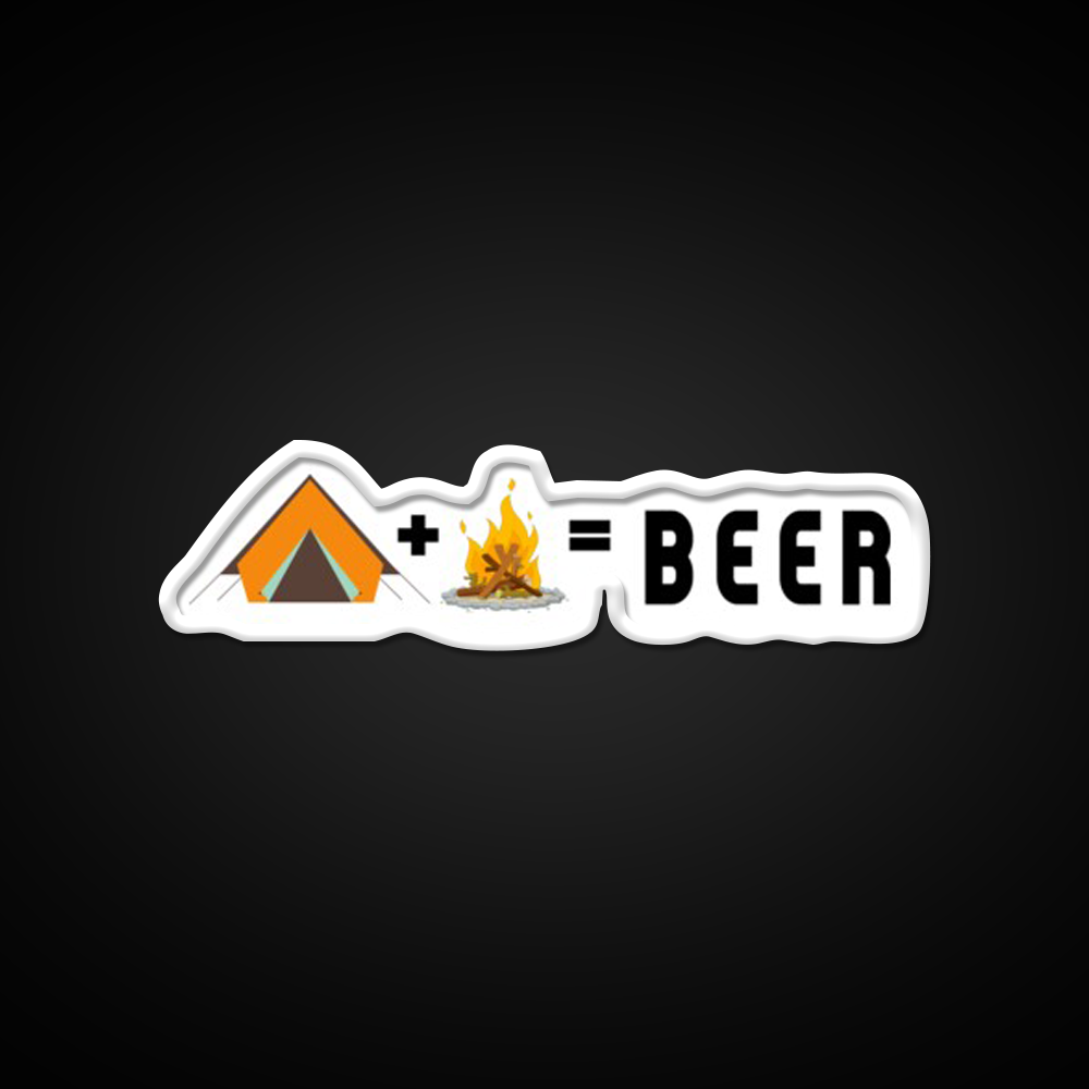 Camping Plus Campfire Equal Beer Bar Decor Led Neon Sign Rgb Color - LED neon sign view 11