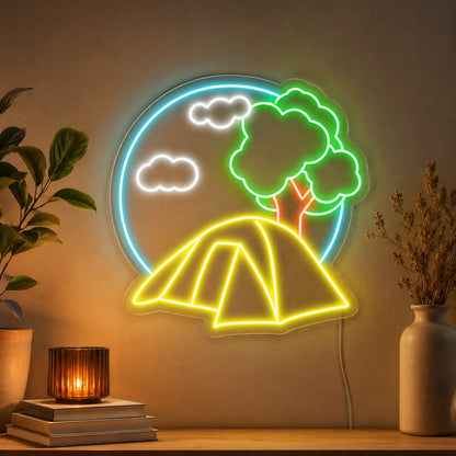 Camping Tent Neon Sign LED Neon Sign high-converting product image