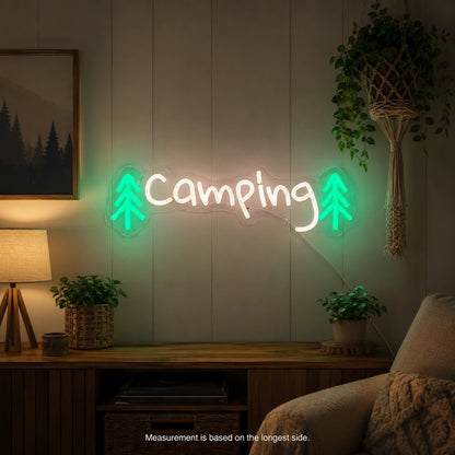 Camping Trees LED Neon Sign - Shineneon