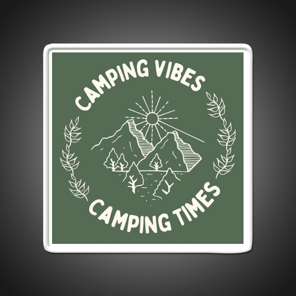 Camping Vibes Cafe Led Neon Sign Espresso Bar Art Rgb Color - Shineneon