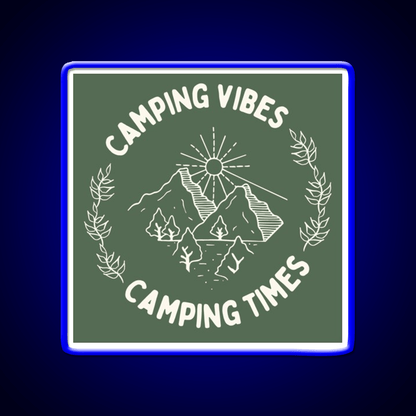 Camping Vibes Cafe Led Neon Sign Espresso Bar Art Rgb Color - Shineneon