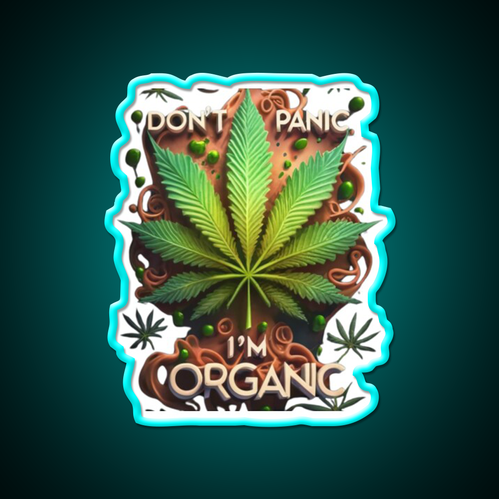 Canabis Hemp Inspired Green Leaf Led Neon Sign 420 Neon Decor Rgb Color - Size and dimension reference