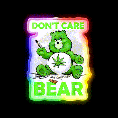 Canabis Hemp Inspired Green Leaf Led Neon Sign Rgb Color - LED neon sign close-up detail