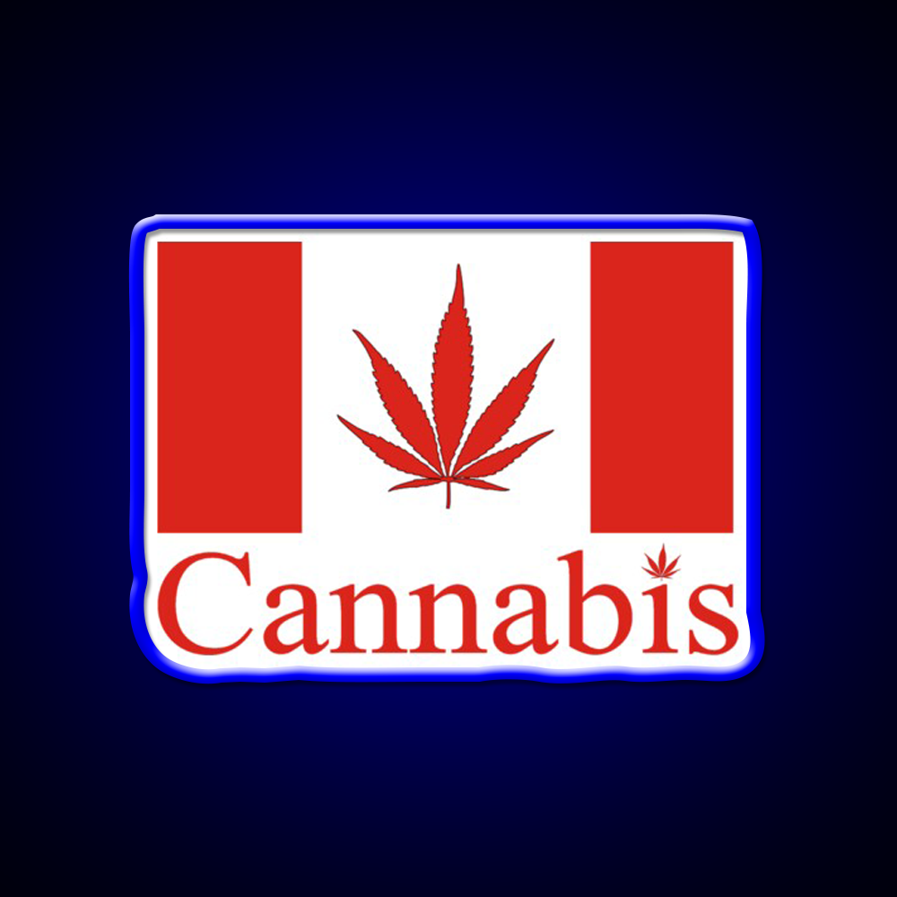 Canada Hemp Inspired Green Leaf Led Neon Sign Rgb Color - LED neon sign view 5
