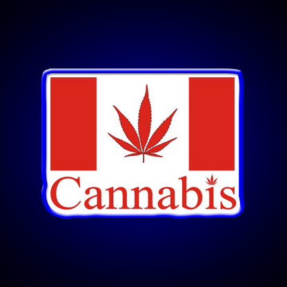 Canada Hemp Inspired Green Leaf Led Neon Sign Rgb Color - LED neon sign view 5