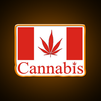 Canada Hemp Inspired Green Leaf Led Neon Sign Rgb Color - LED neon sign view 6