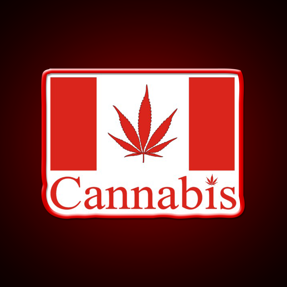 Canada Hemp Inspired Green Leaf Led Neon Sign Rgb Color - LED neon sign view 10