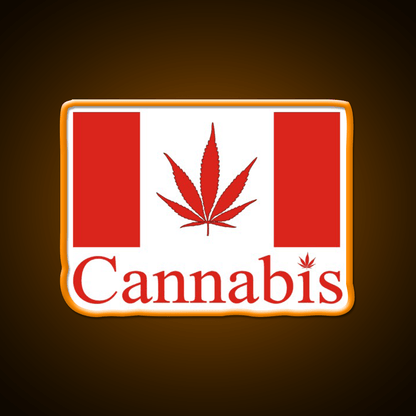 Canada Hemp Inspired Green Leaf Led Neon Sign Rgb Color - Shineneon