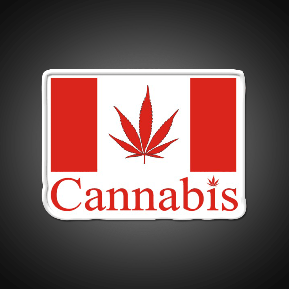 Canada Hemp Inspired Green Leaf Led Neon Sign Rgb Color - Shineneon