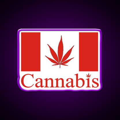 Canada Hemp Inspired Green Leaf Led Neon Sign Rgb Color - Shineneon