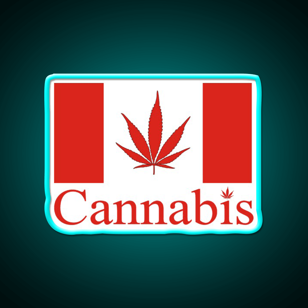 Canada Hemp Inspired Green Leaf Led Neon Sign Rgb Color - Shineneon