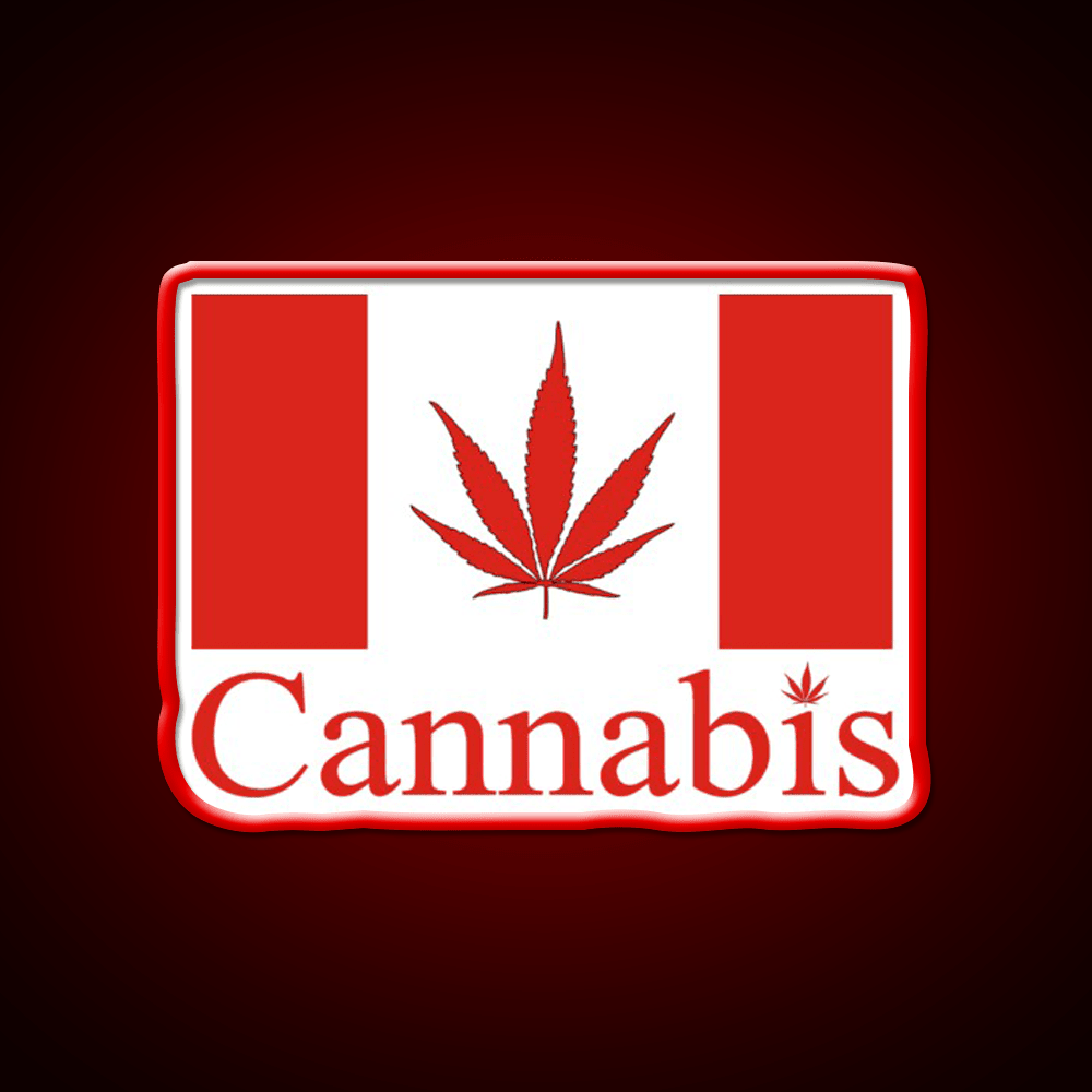 Canada Hemp Inspired Green Leaf Led Neon Sign Rgb Color - Shineneon