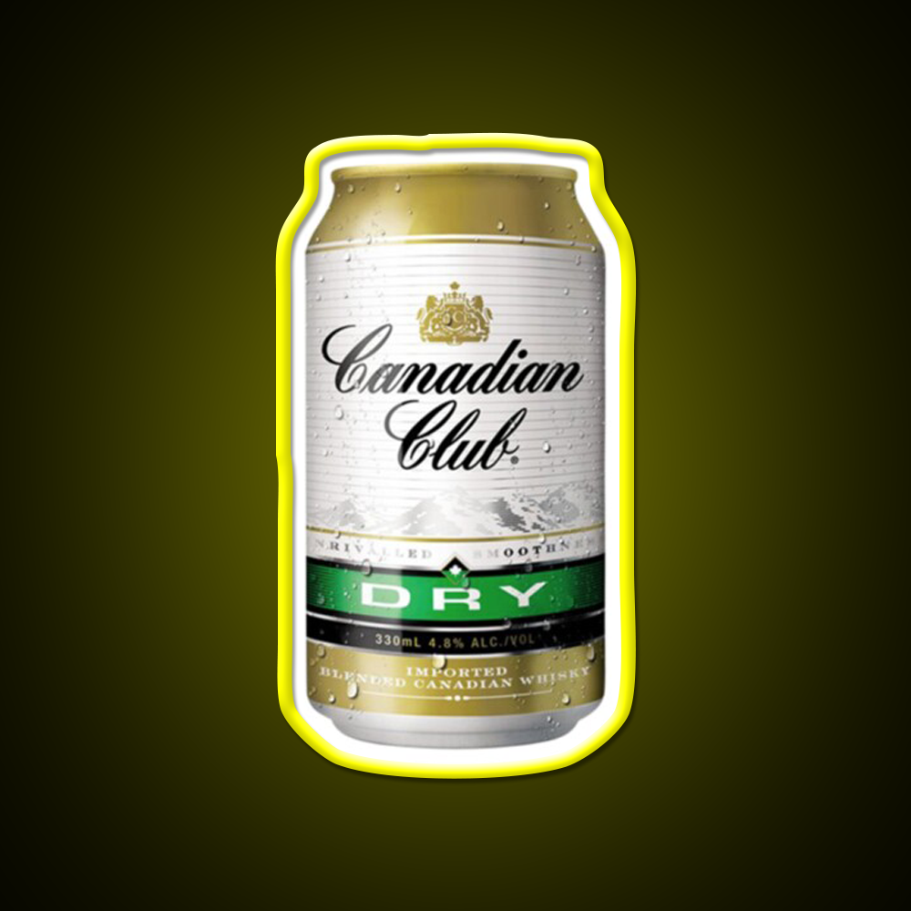 Canadian Club Dry Beer Bar Decor Led Neon Sign Rgb Color