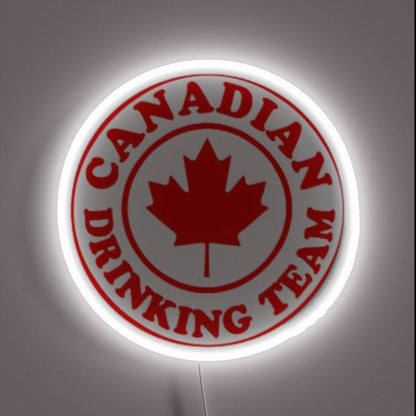 Canadian Drinking Team Rgb Led Neon Sign - Shineneon