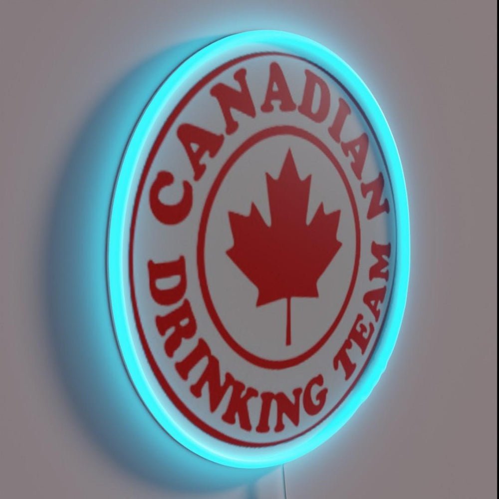 Canadian Drinking Team Rgb Led Neon Sign - Shineneon