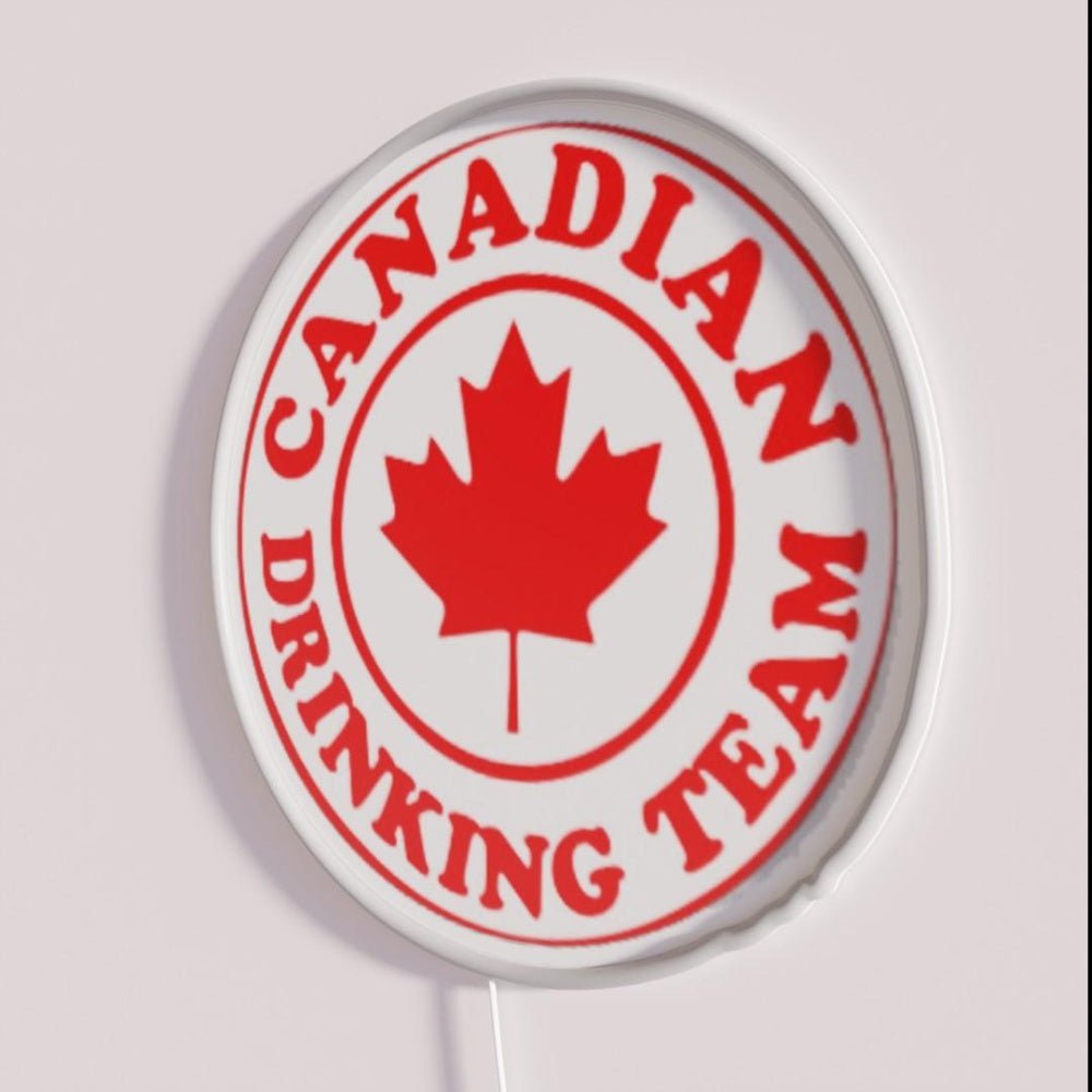 Canadian Drinking Team Rgb Led Neon Sign - Shineneon