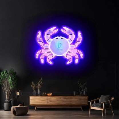 Cancer Crab Sign Zodiac Neon Signs - Shineneon