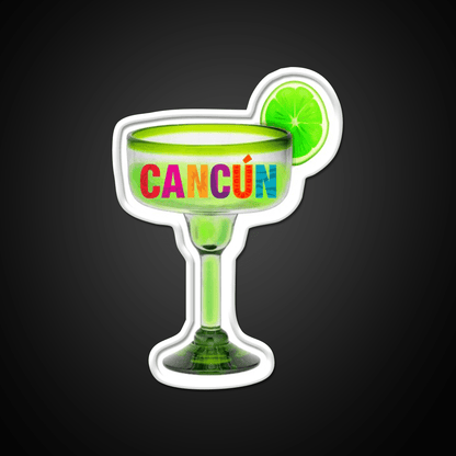 Cancun Time Party Drink Tequila Led Neon Sign Rgb Color - Shineneon