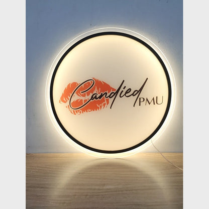 Candied Pmu Acrylic Business Logo Sign - Shineneon