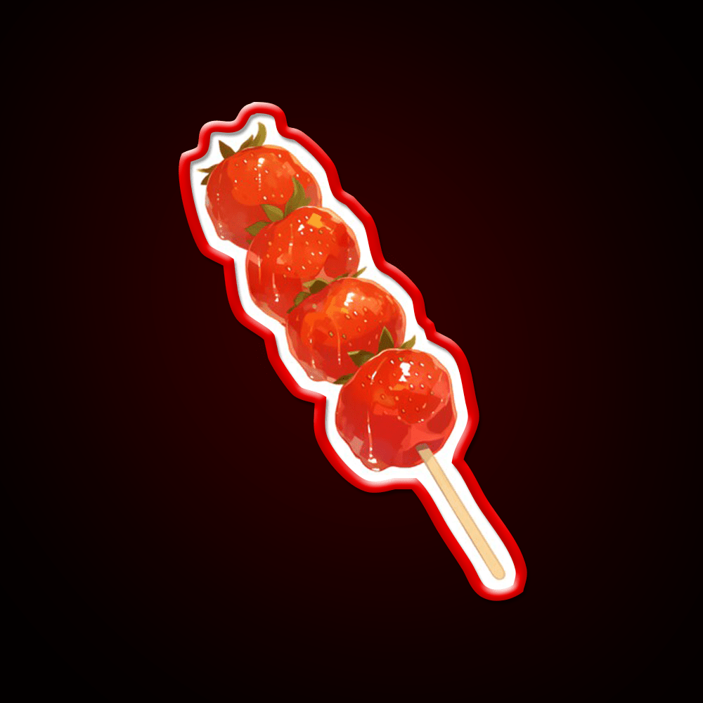 Candied Strawberry Snack Food Led Neon Sign Rgb Color - Shineneon