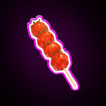 Candied Strawberry Snack Food Led Neon Sign Rgb Color - Shineneon