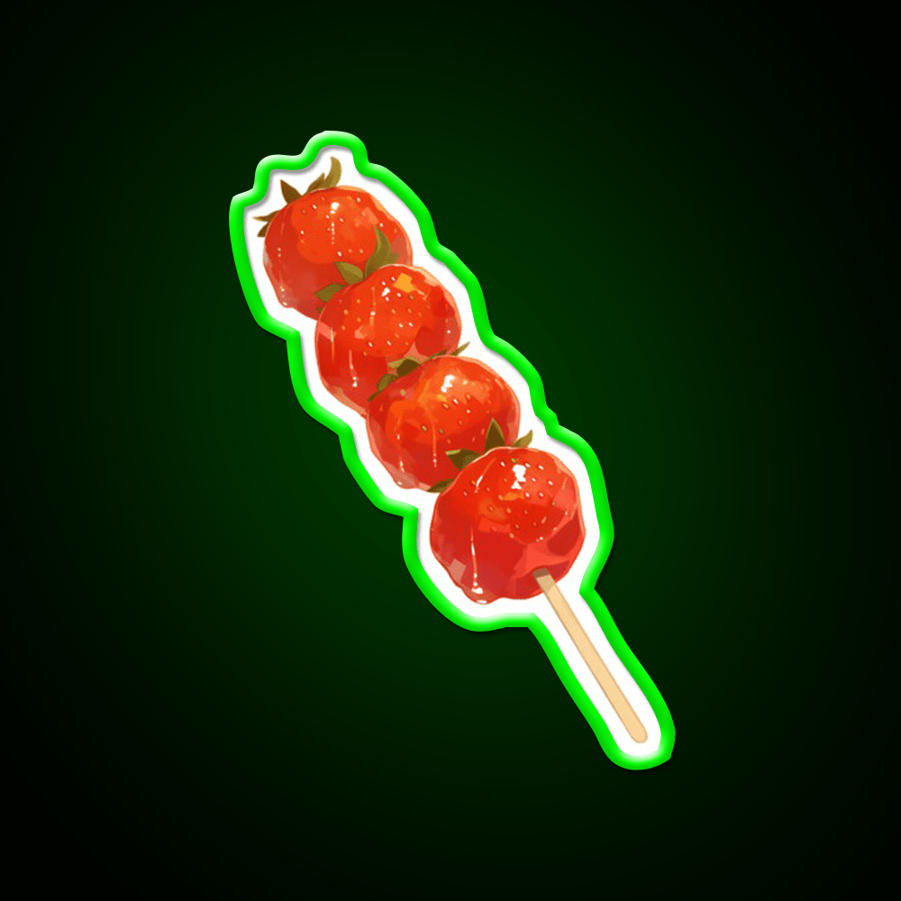 Candied Strawberry Snack Food Led Neon Sign Rgb Color - Shineneon