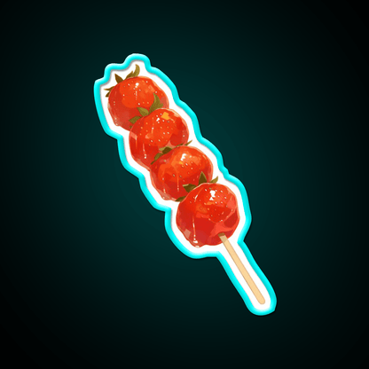 Candied Strawberry Snack Food Led Neon Sign Rgb Color - Shineneon
