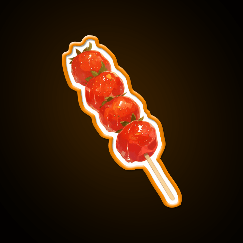 Candied Strawberry Snack Food Led Neon Sign Rgb Color - Shineneon