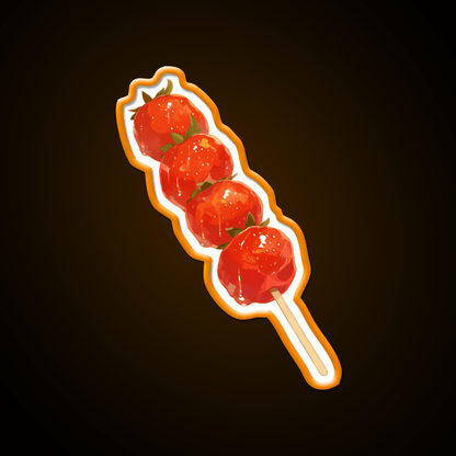 Candied Strawberry Snack Food Led Neon Sign Rgb Color - Shineneon