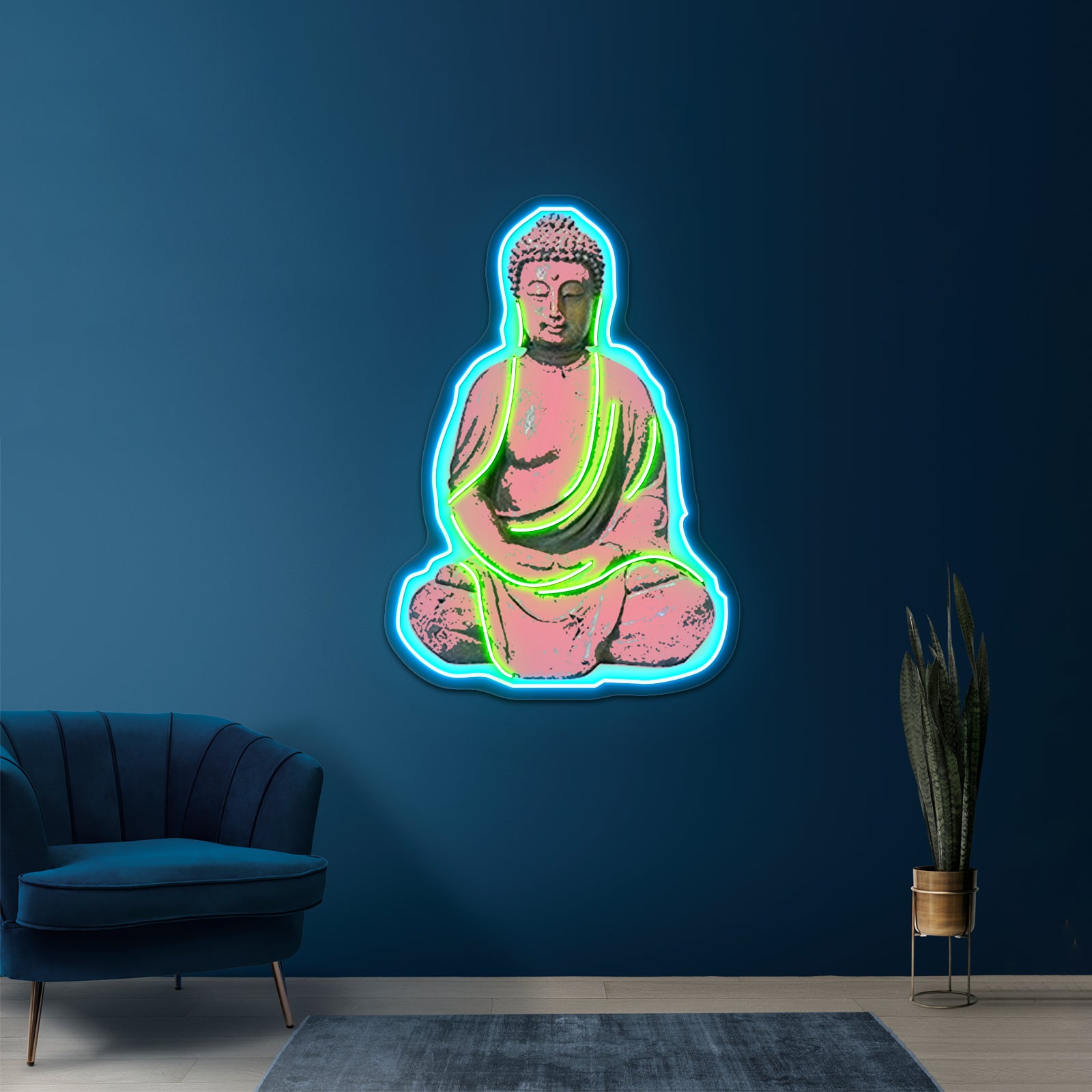 Candy Buddha Artwork Business Neon Sign