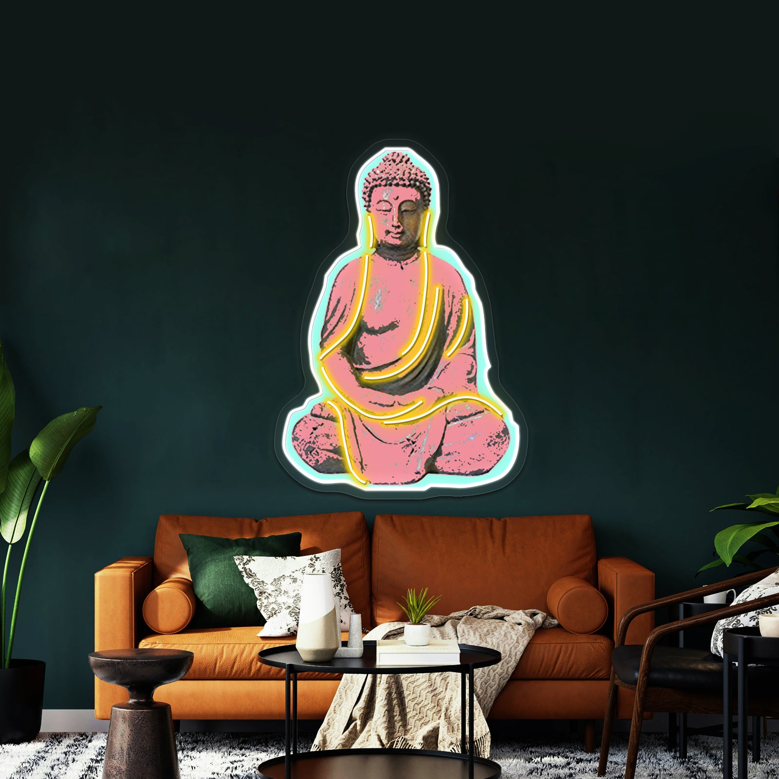 Candy Buddha Artwork Business Neon Sign
