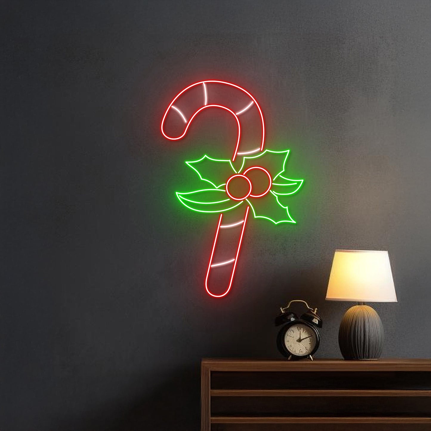 Candy Cane Neon Sign