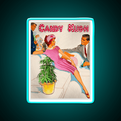 Candy Kush Hemp Inspired Green Leaf Led Neon Sign Rgb Color - Shineneon