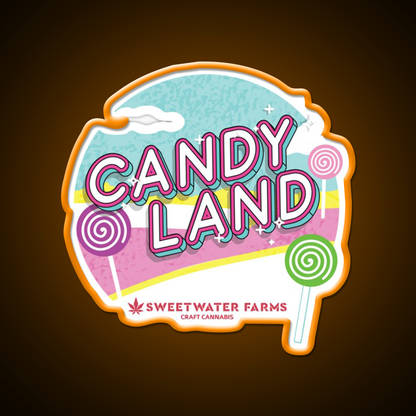 Candy Land Hemp Inspired Green Leaf Led Neon Sign Rgb Color - LED neon sign view 6