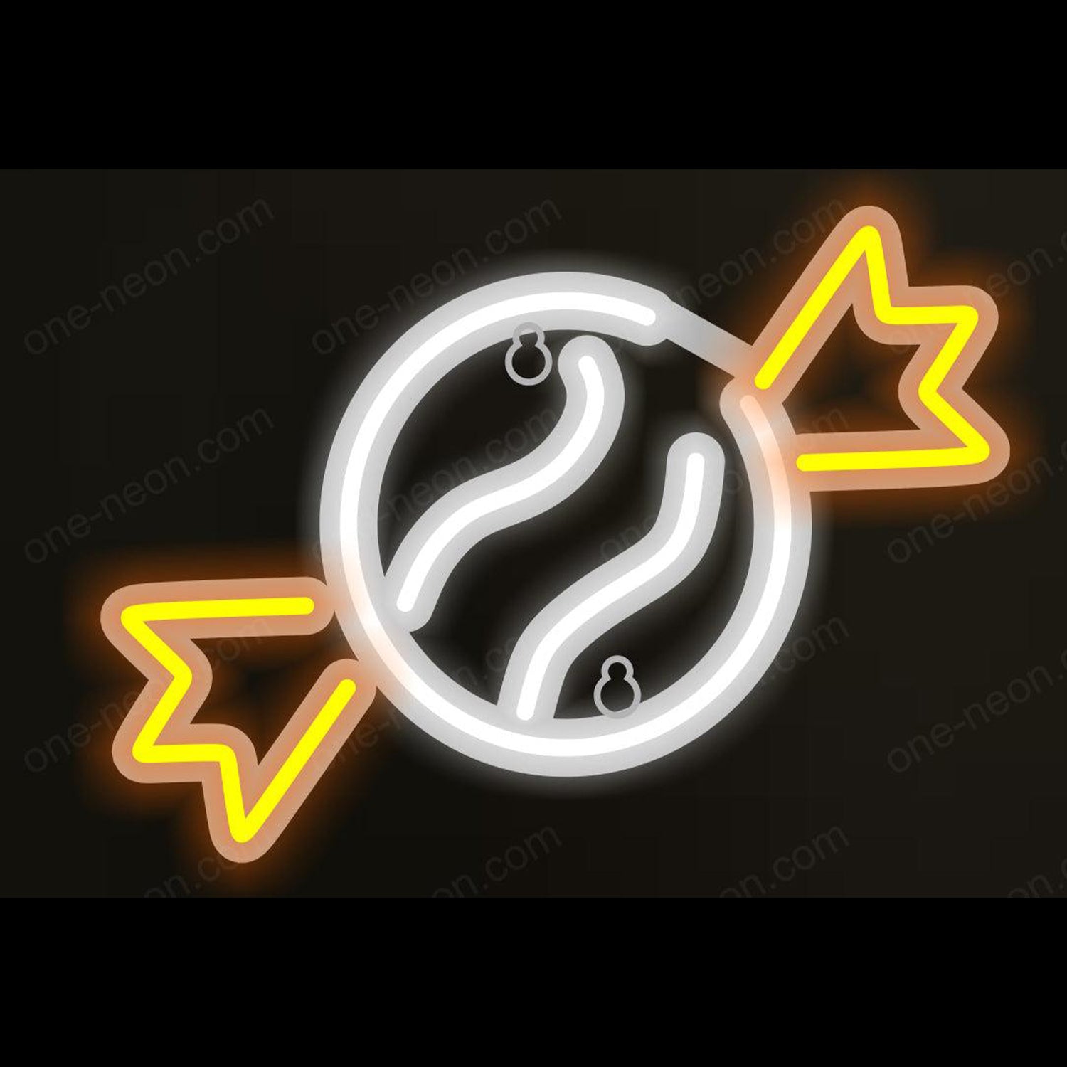 Candy Sci-Fi Planet Star White-Yellow Led Neon Sign For Space Theme Decor | Shineneon