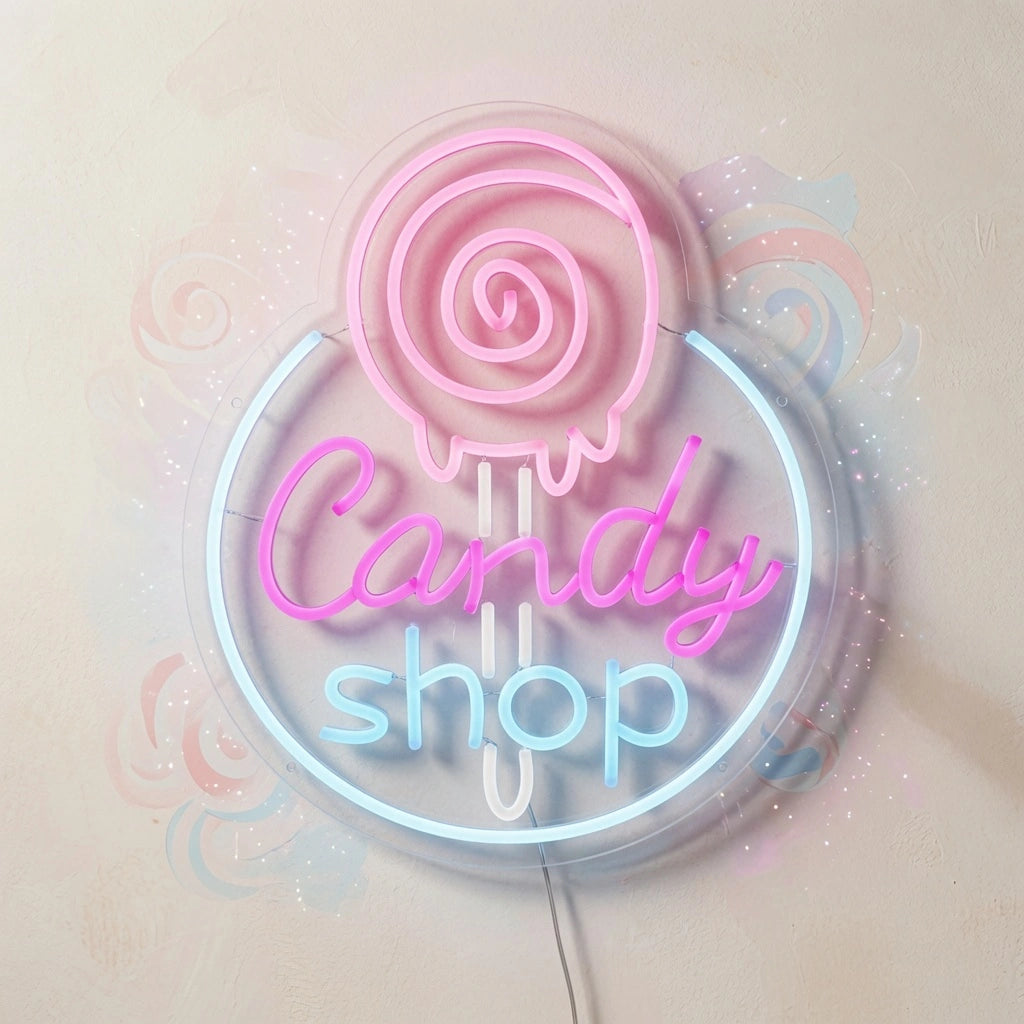 Candy Shop Business Wall Art LED Neon Sign - 01 Original Product Image