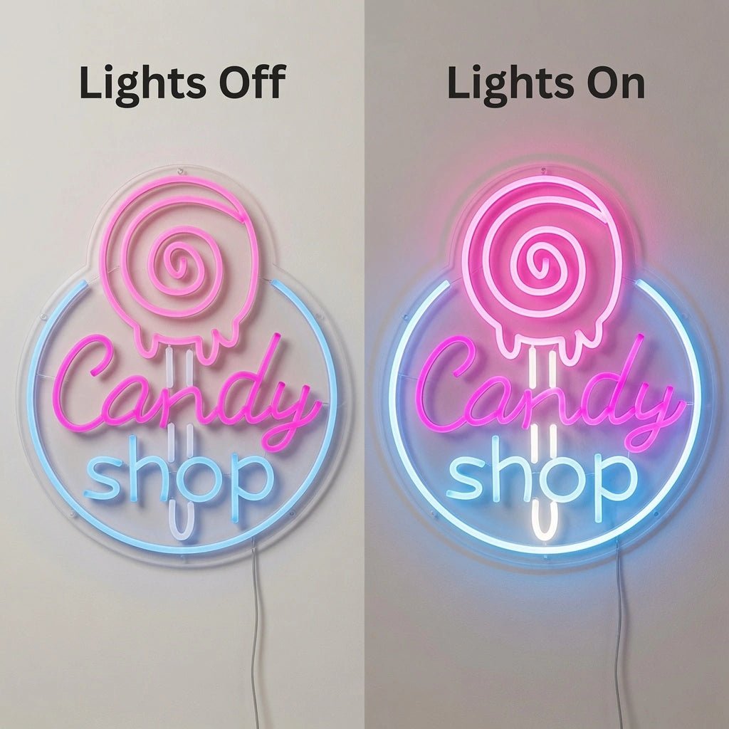 Candy Shop Business Wall Art LED Neon Sign - Shineneon