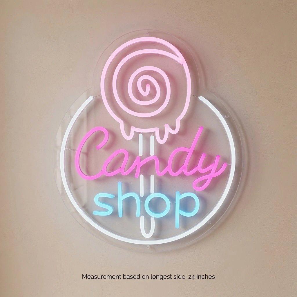 Candy Shop Business Wall Art LED Neon Sign - Shineneon