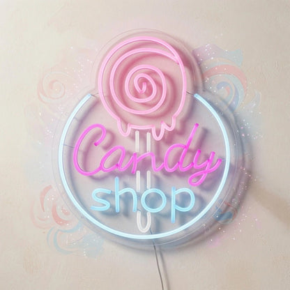 Candy Shop Business Wall Art LED Neon Sign - Shineneon