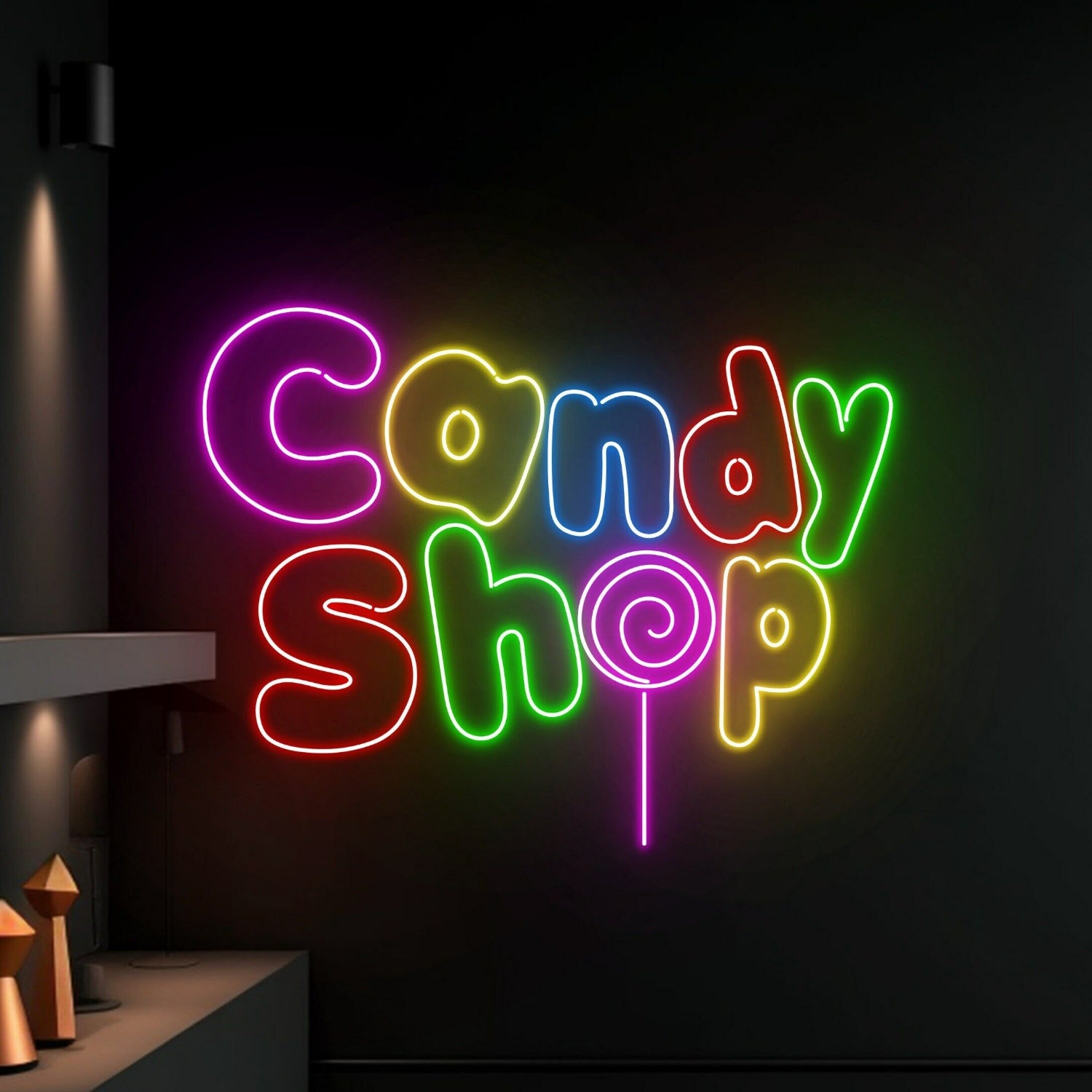 Candy Shop Custom Name Candy Shop Led Sign | Shineneon