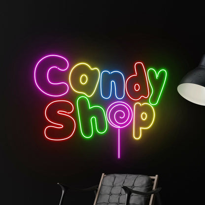 Candy Shop Custom Name Candy Shop Led Sign | Shineneon