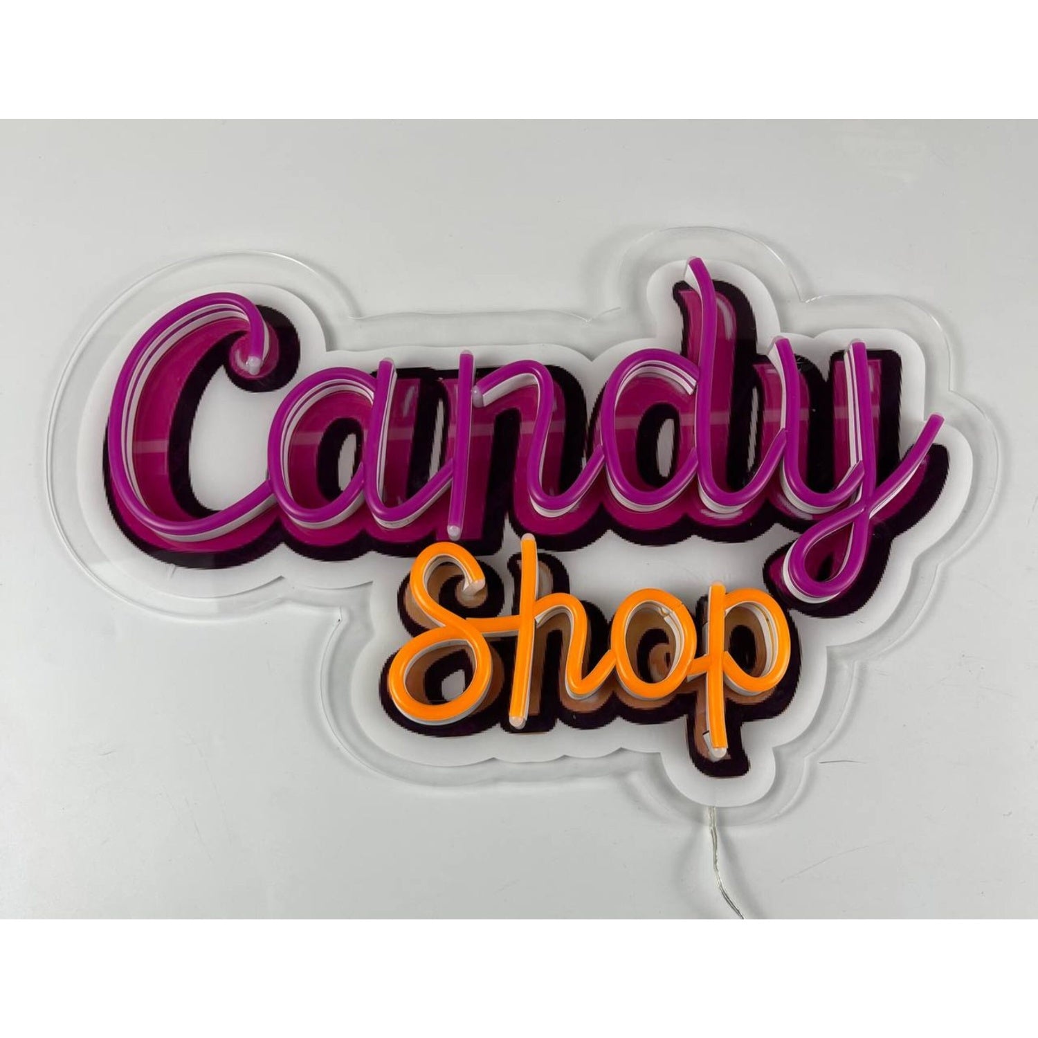 Candy Shop Decal Printed Acrylic Led Neon Sign | Shineneon