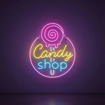 Candy Shop Hospitality Wall Decor LED Neon Sign - 01 Original Product Image