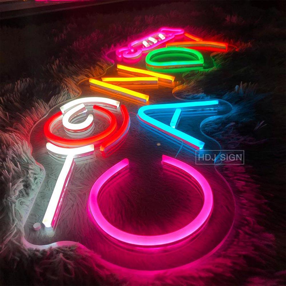 Candy Shop Multicolor Led Neon Sign For Business Decor | Shineneon