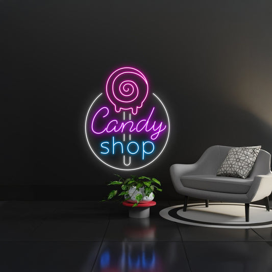 Candy Shop Neon Sign Candy Shop Led Lights