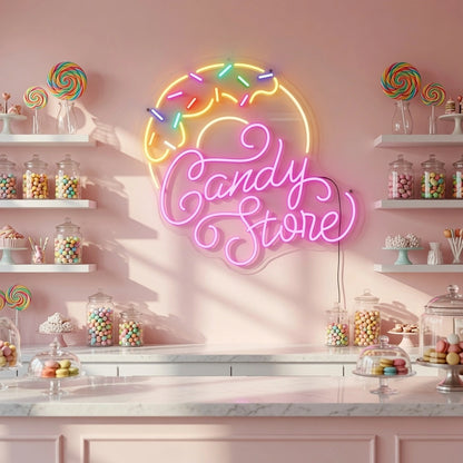 Candy Store LED Neon Sign - 02 High-Converting Product Image