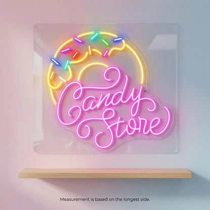 Candy Store LED Neon Sign - 04 Size Image