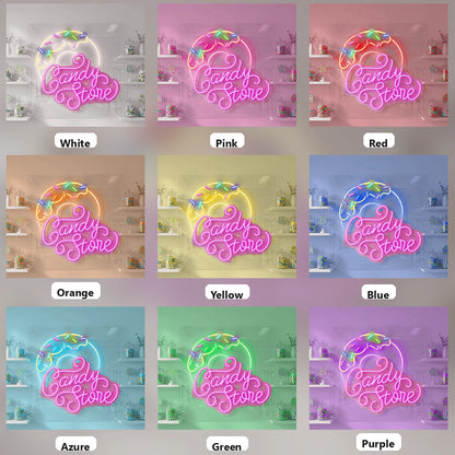 Candy Store LED Neon Sign - 05 Color Grid