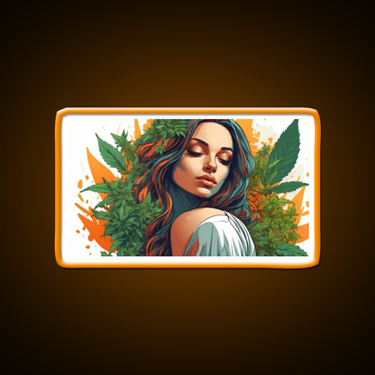 Canna Latina Hemp Inspired Green Leaf Led Neon Sign Rgb Color - LED neon sign view 6